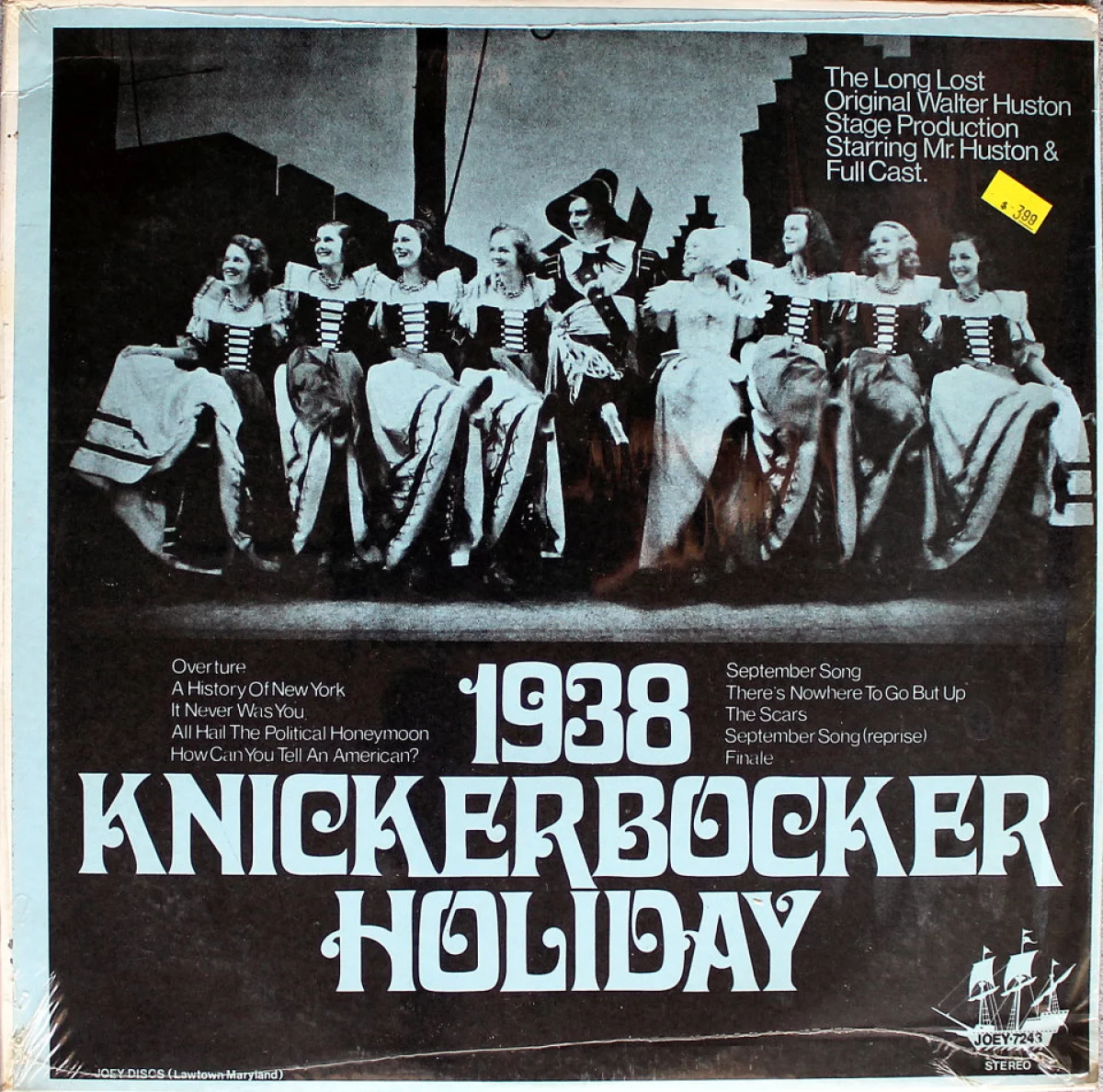 1938 Knickerbocker Holiday Vinyl 12