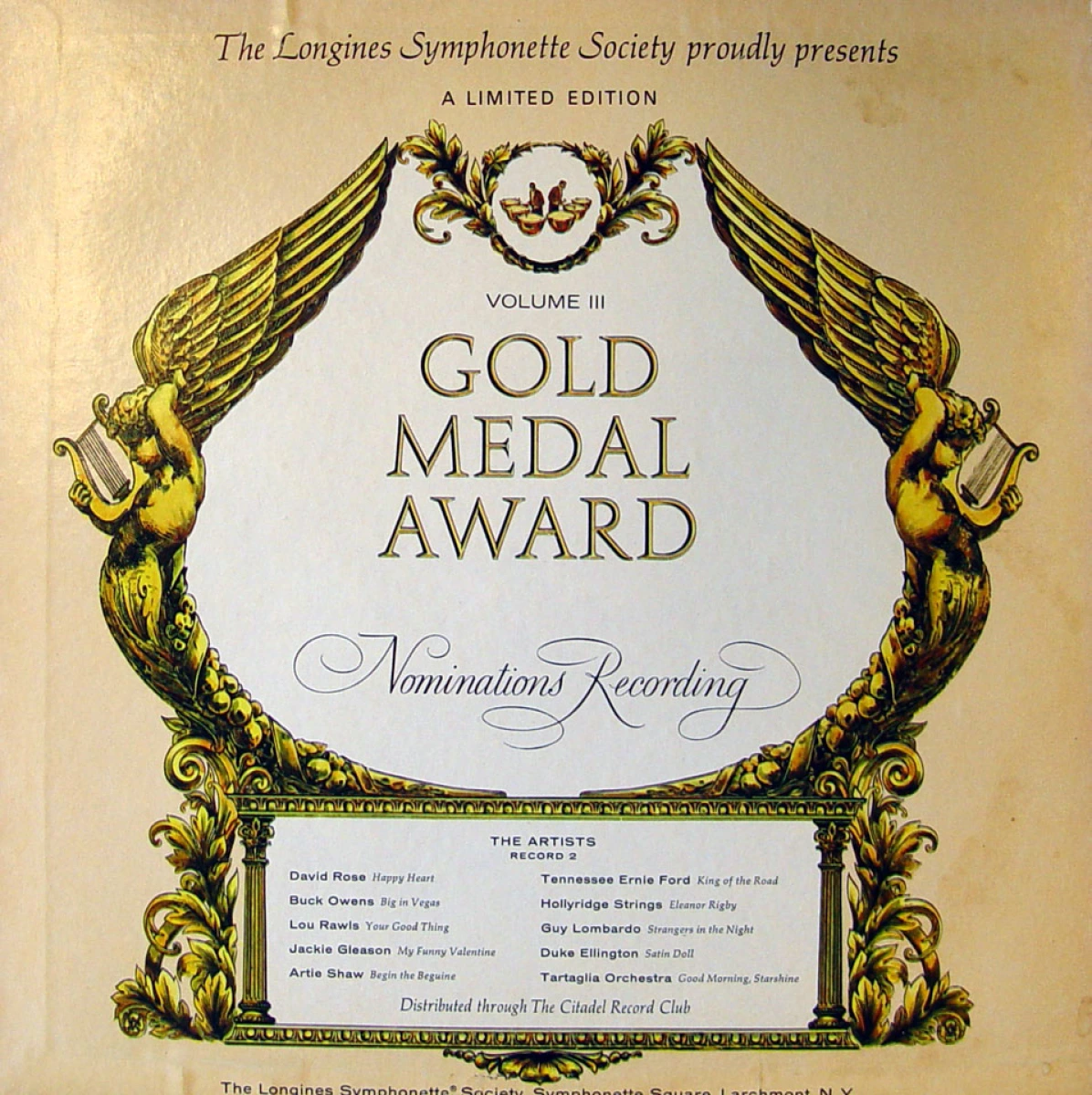 Gold Medal Award Volume III Vinyl 12