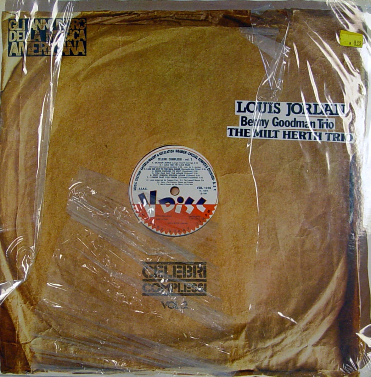 Louis Jordan / Benny Goodman Trio / The Milt Herth Trio Vinyl 12