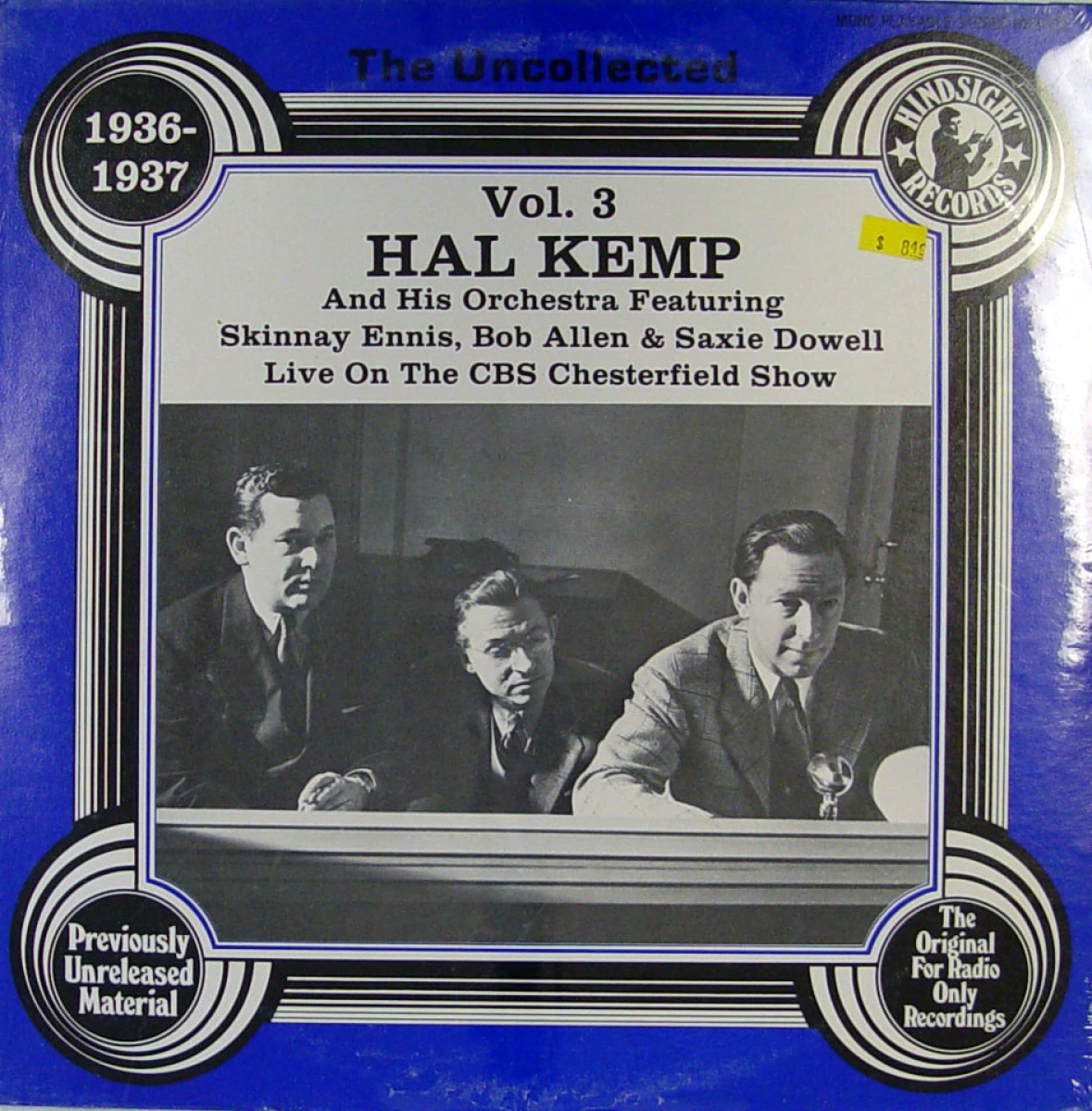 HAL KEMP & HIS ORCHESTRA / SPEAK YOUR HEART/TAKE A TIP FROM THE TULIP (HMV E.A.2114)　SP盤 　78rpm 　Jazz 《豪版》