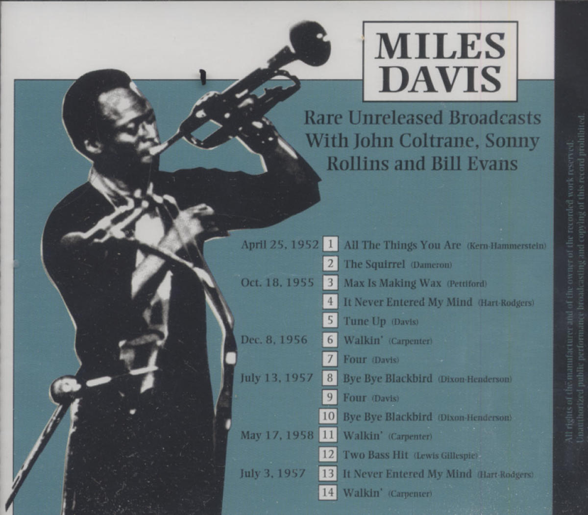 Miles Davis CD, 1957 at Wolfgang's Miles Davis CD, 1957 at Wolfgang's