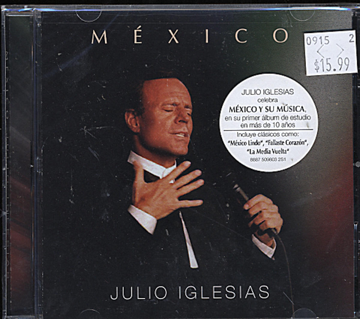 Julio Iglesias CD, 2015 at Wolfgang's