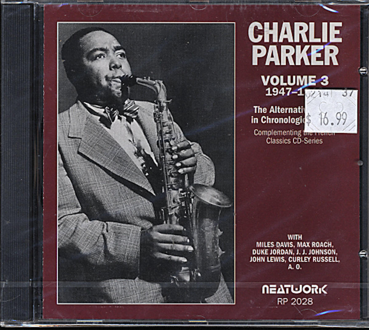 洋楽 CharlieParker:TheParkerJamSession Charlie Parker CD, 2001 at Wolfgang's