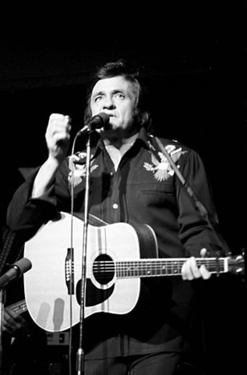 Johnny Cash Vintage Concert Photo Fine Art Print, 1977 at Wolfgang's