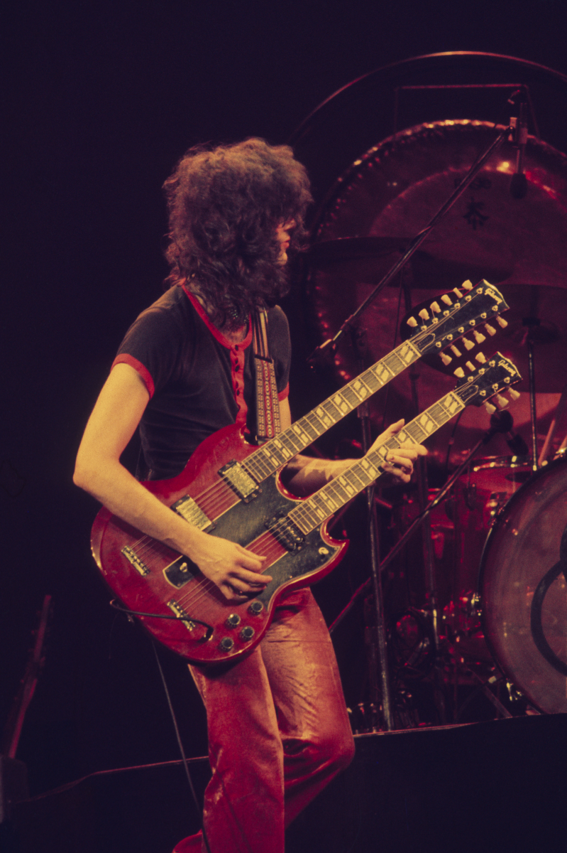 Jimmy Page Vintage Concert Photo Fine Art Print at Wolfgang's