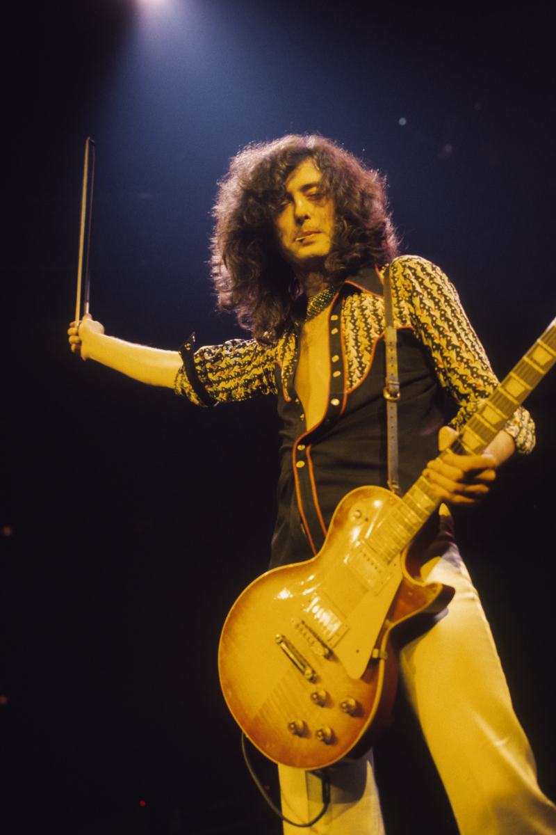 Jimmy Page Vintage Concert Photo Fine Art Print at Wolfgang's