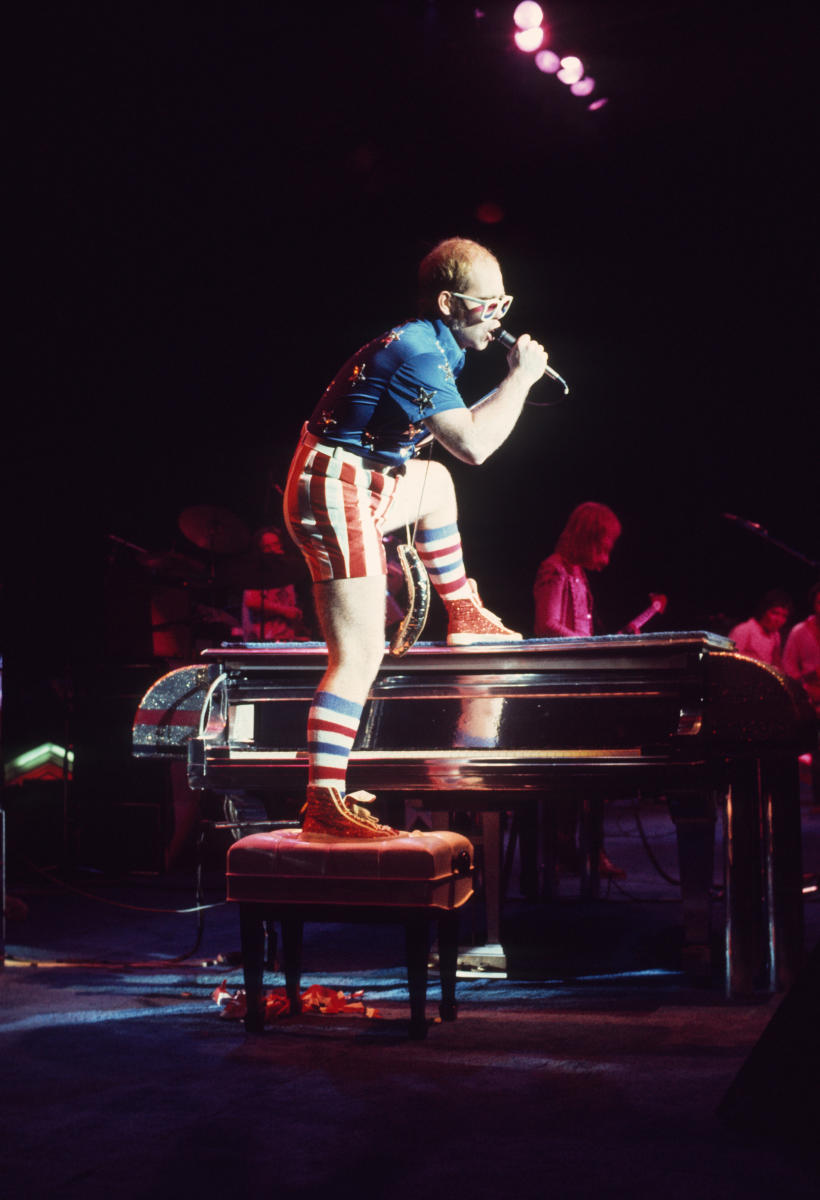 Elton John Vintage Concert Photo Fine Art Print, 1976 at Wolfgang's