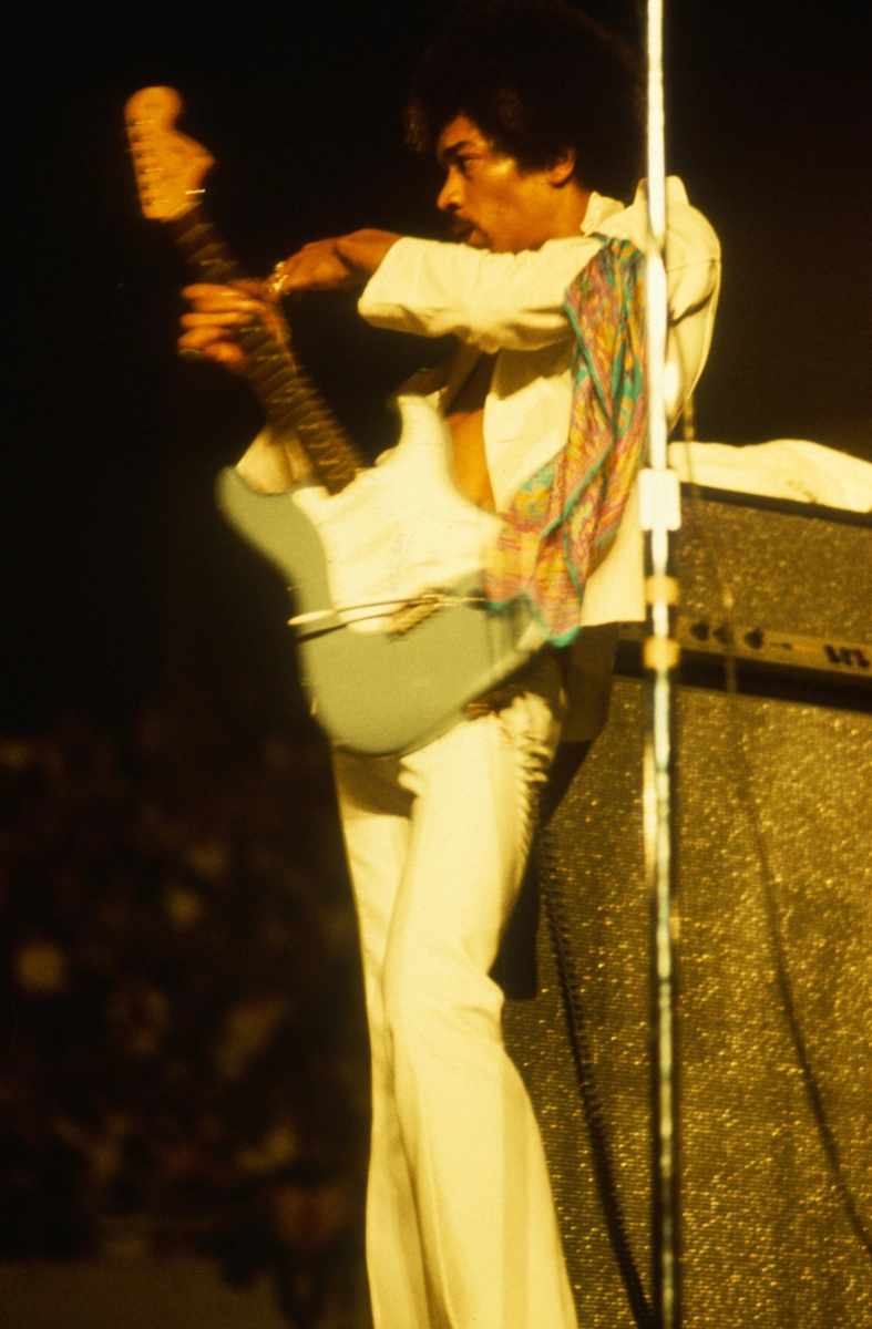 Jimi Hendrix Vintage Concert Photo Fine Art Print from Flushing Meadow  Park, Aug 23, 1968 at Wolfgang's