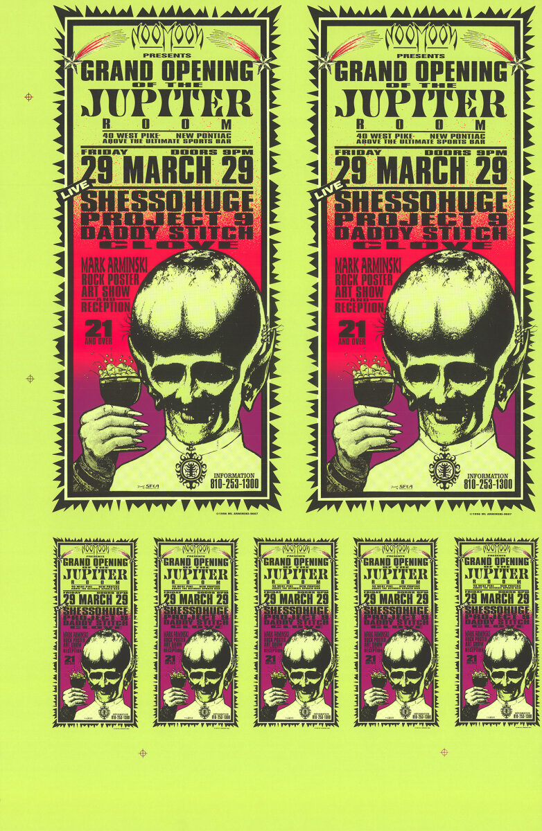 Shessohuge Vintage Concert Proof from Jupiter Room, Mar 29 Shessohuge Vintage Concert Proof from Jupiter Room, Mar 29