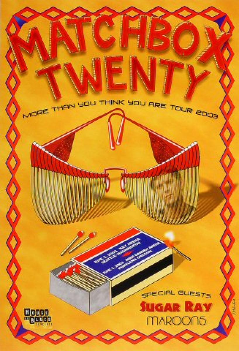 matchbox twenty tour poster