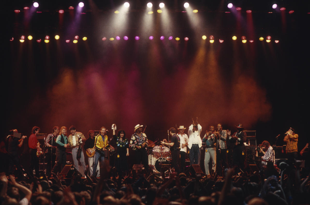 Earthquake Relief Concert Vintage Concert Photo Fine Art Print at