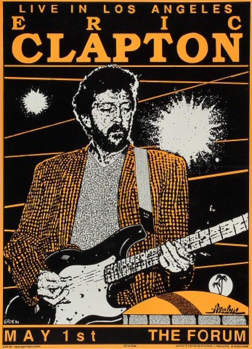 Eric Clapton、JOURNEY MAN JAPAN TOUR ポスター Eric Clapton - Seven