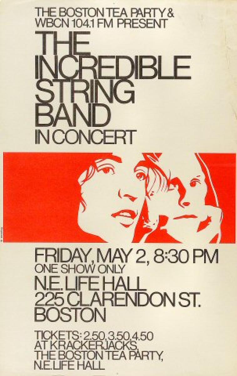 The Incredible String Band Vintage Concert Poster from New England Life ...