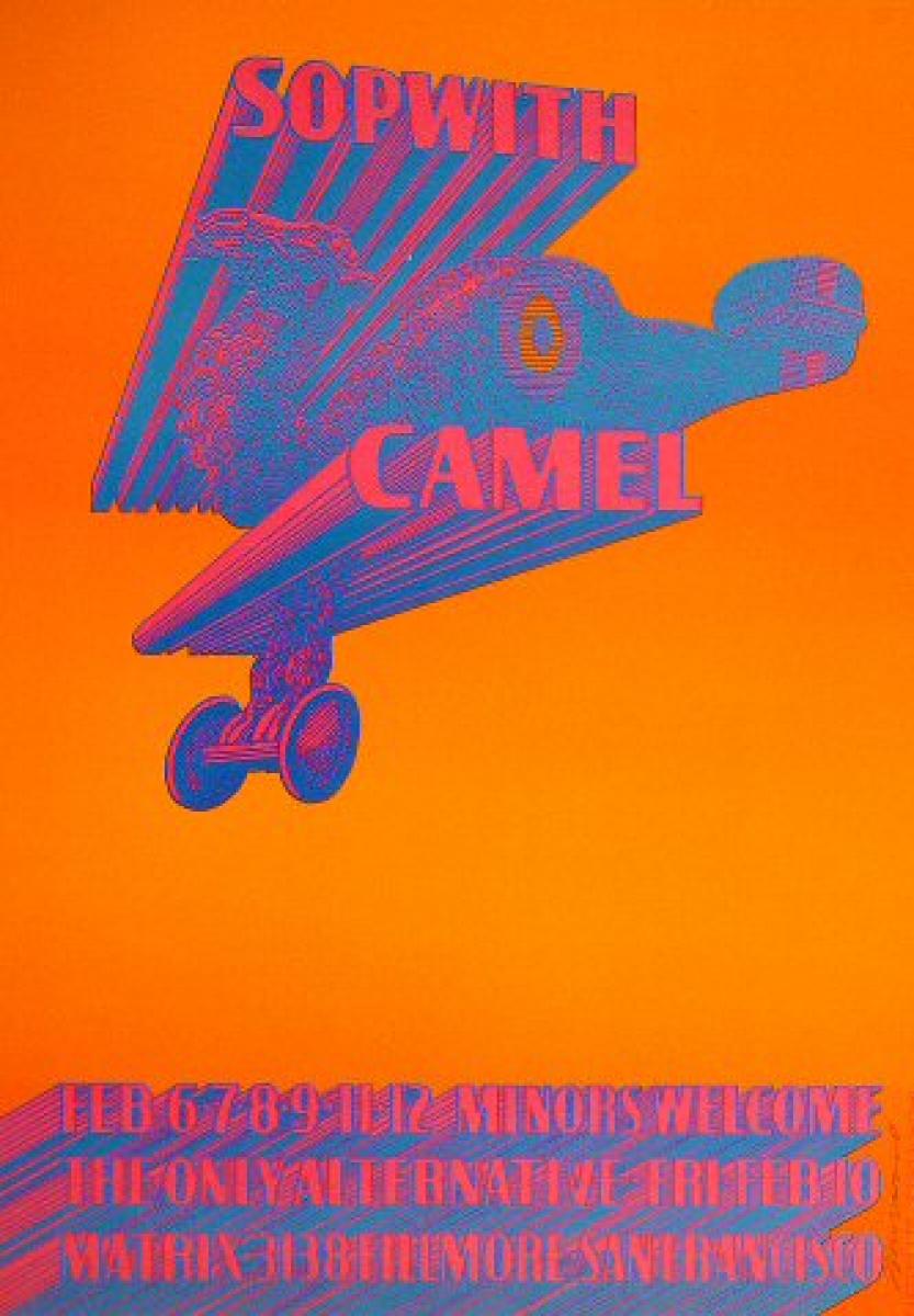 The Sopwith Camel Vintage Concert Poster from Matrix, Feb 6, 1967