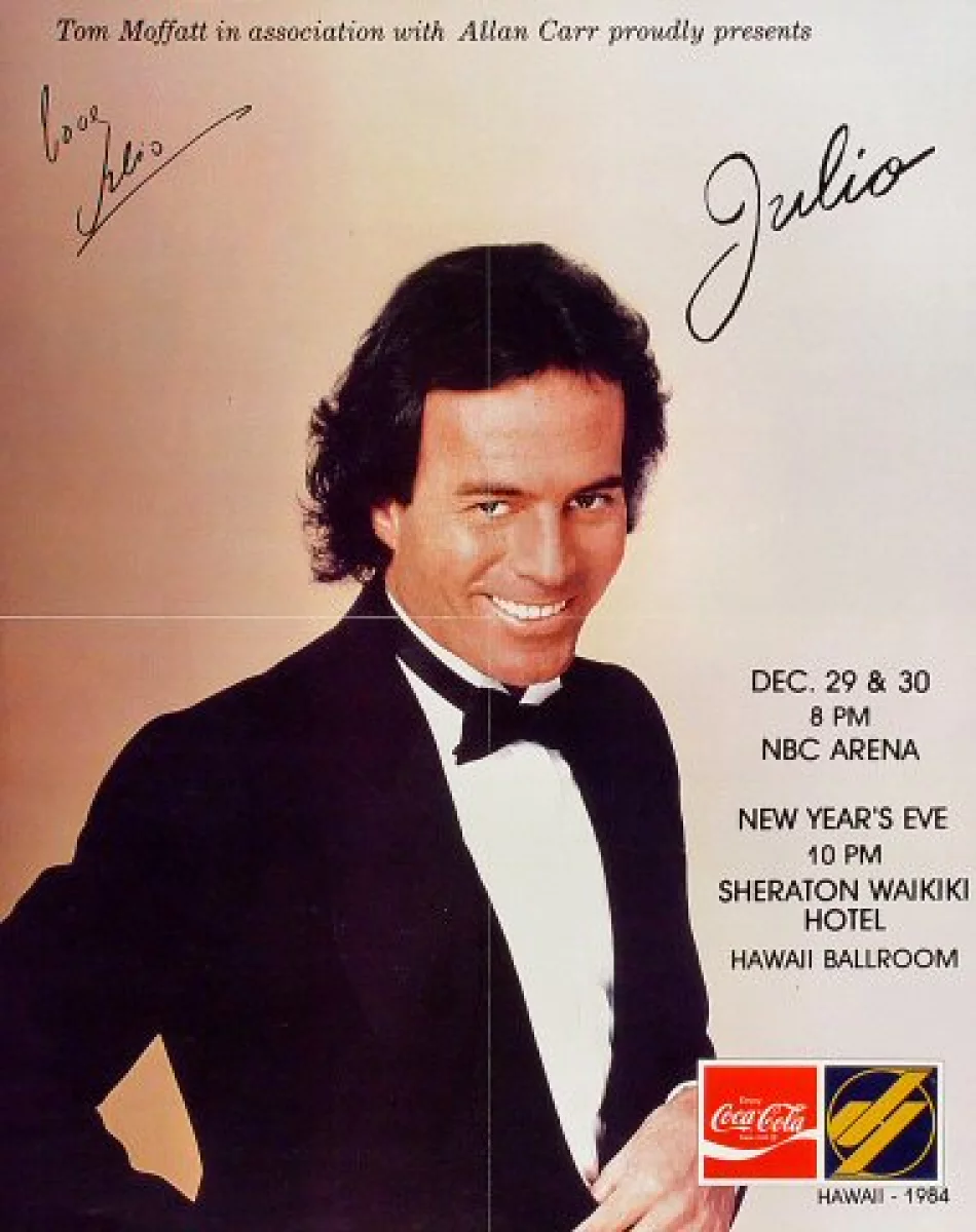 Day Gift for Special Julio Iglesias Retro Wave Poster for Sale by