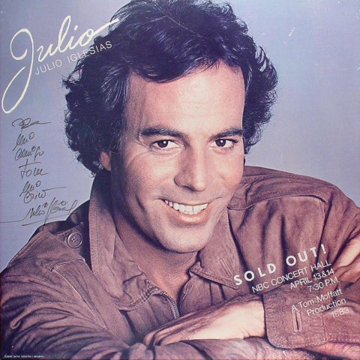 Julio Iglesias Vintage Concert Poster from NBC Concert Hall, Apr 13