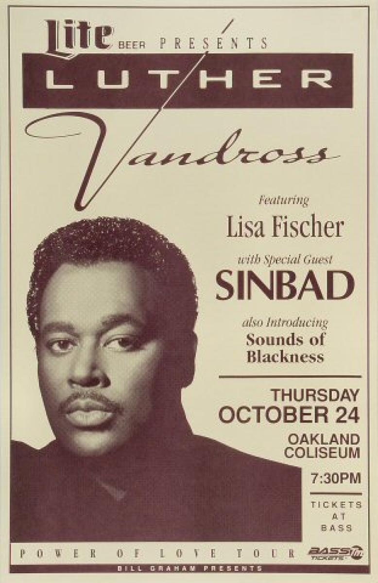 luther vandross songs poster