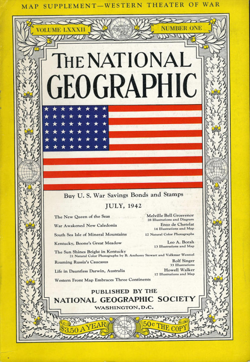 The National Geographic Magazine 1942年1月 本