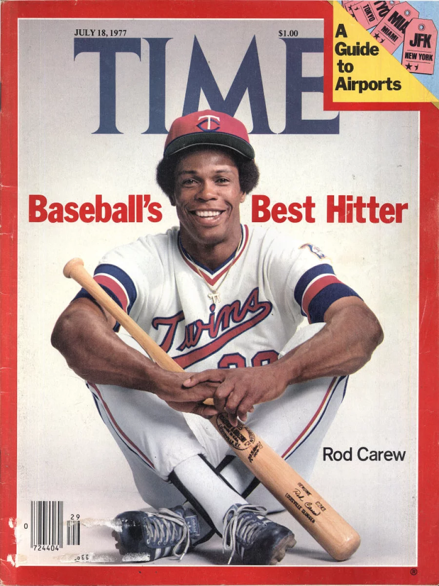 TIME Magazine Cover Boy Rod Carew, 1977 Minnesota