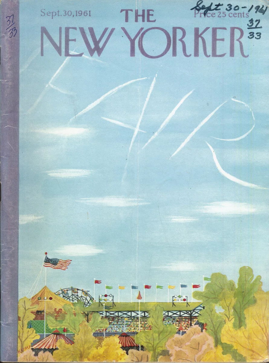 The New Yorker | September 30, 1961 at Wolfgang's