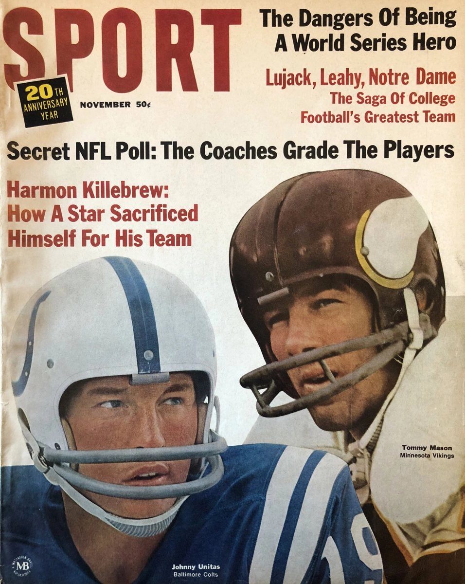 1964 All Pro Football, magazine, Johnny Unitas, Baltimore Colts