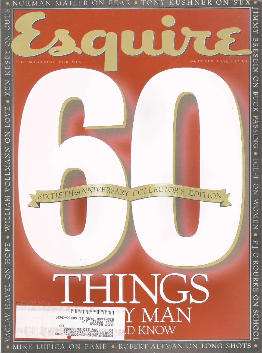 Esquire October 1993 at Wolfgang's