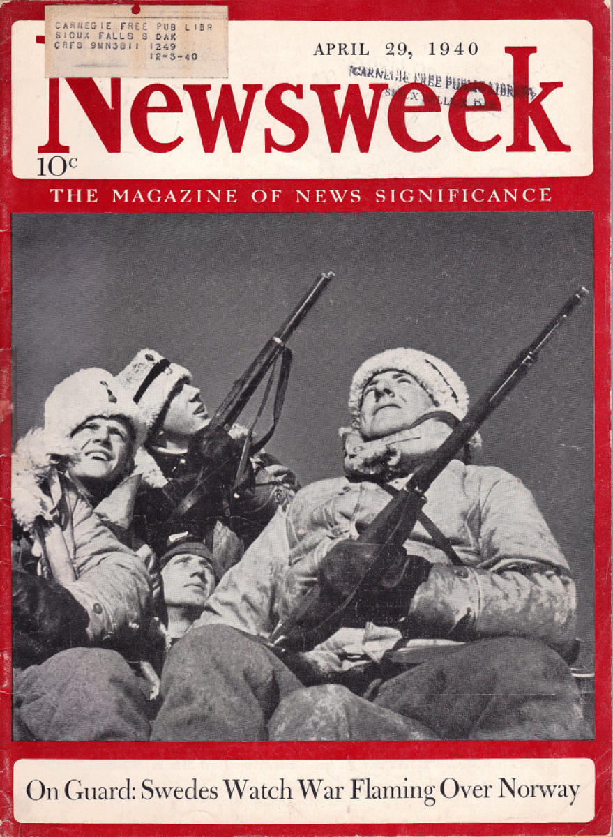 Newsweek | April 29, 1940 at Wolfgang's