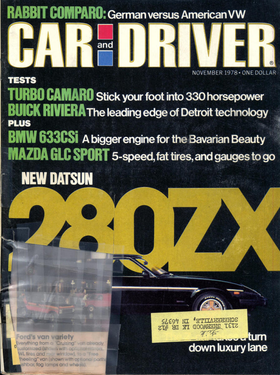 Car and Driver | November 1978 at Wolfgang's