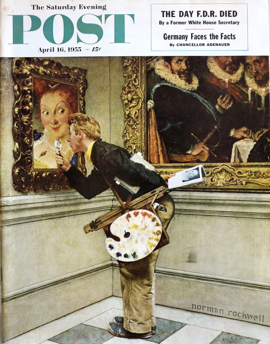 The Saturday Evening Post April 16, 1955 at Wolfgang's