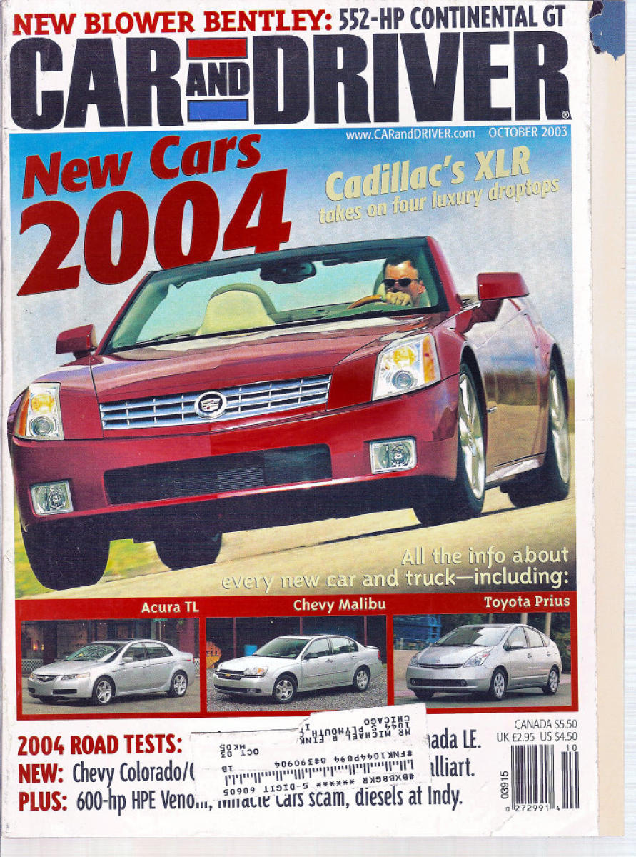 Car and Driver | October 2003 at Wolfgang's