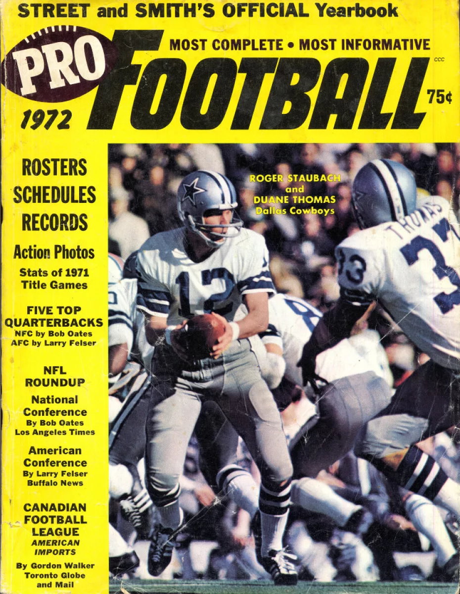 1972 Cord's Pro Football Report magazine Duane Thomas, Dallas