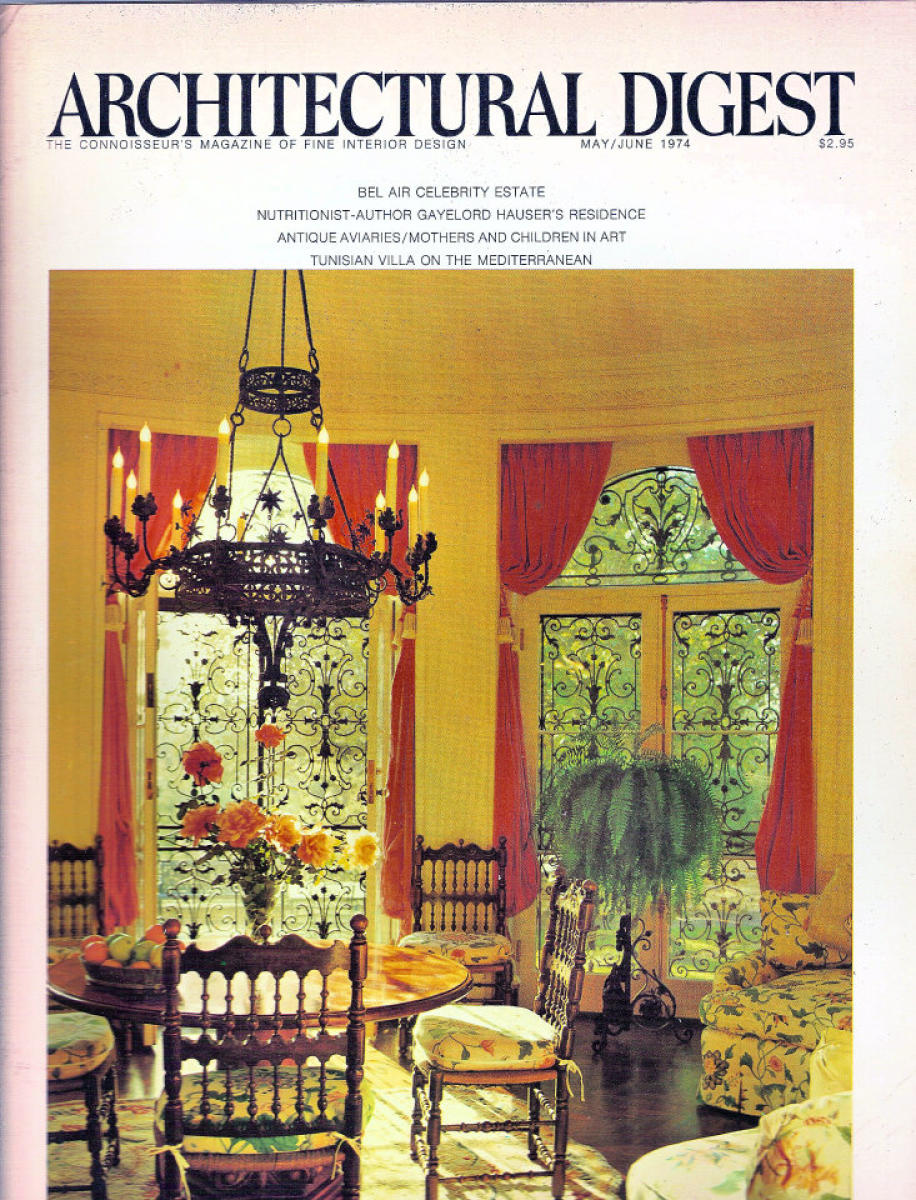 Architectural Digest May 1974 at Wolfgang's