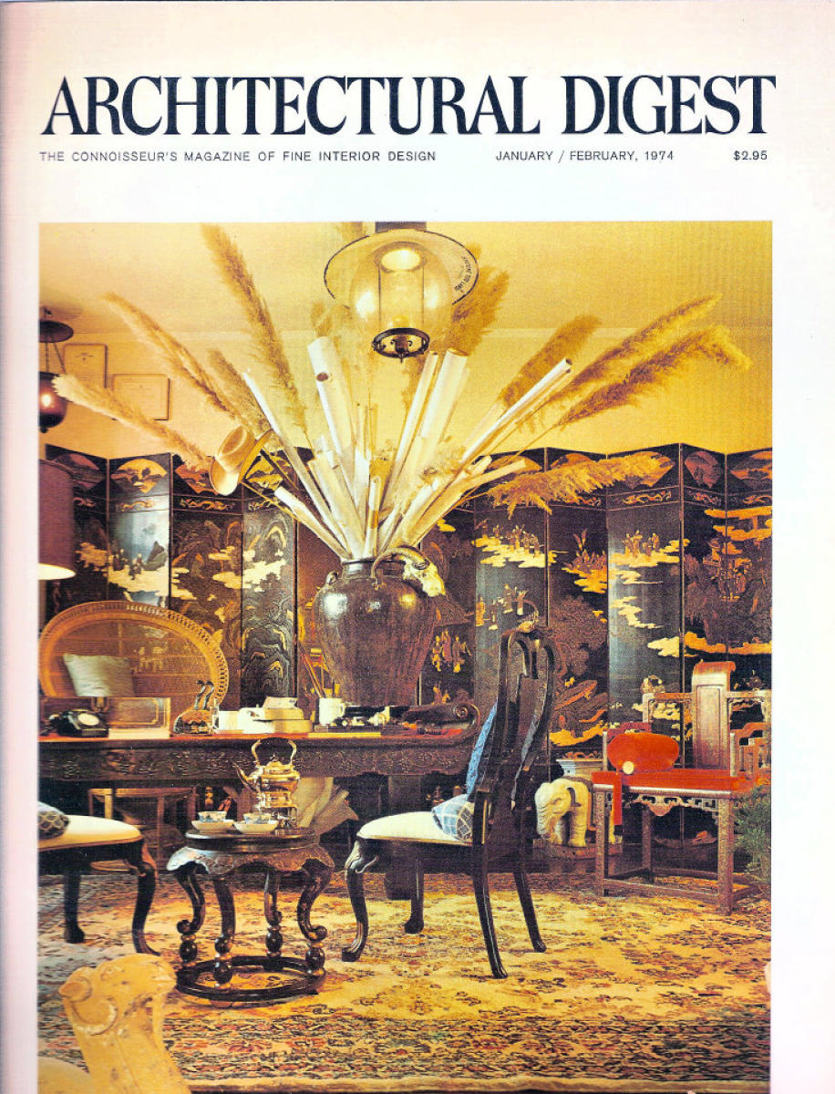 Architectural Digest January 1974 at Wolfgang's