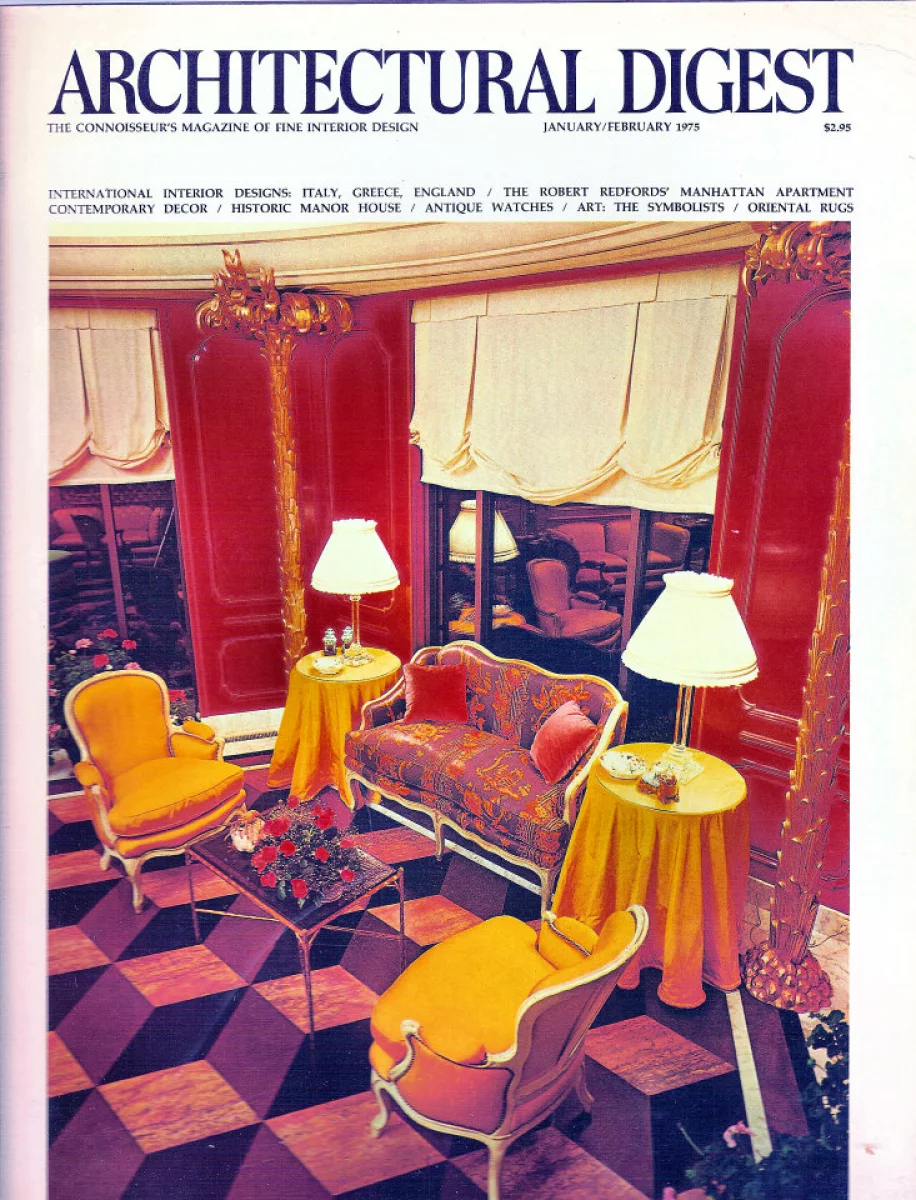 Architectural Digest January 1975 At Wolfgangs