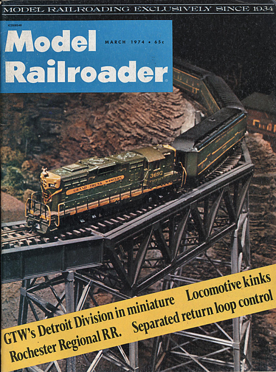 Model Railroader March 1974 at Wolfgang's