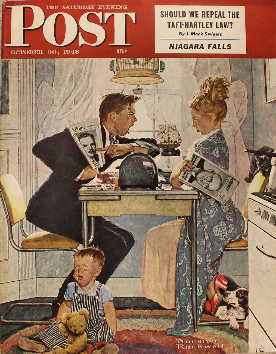 30's~ THE SATURDAY EVENING POST マガジンバッグ