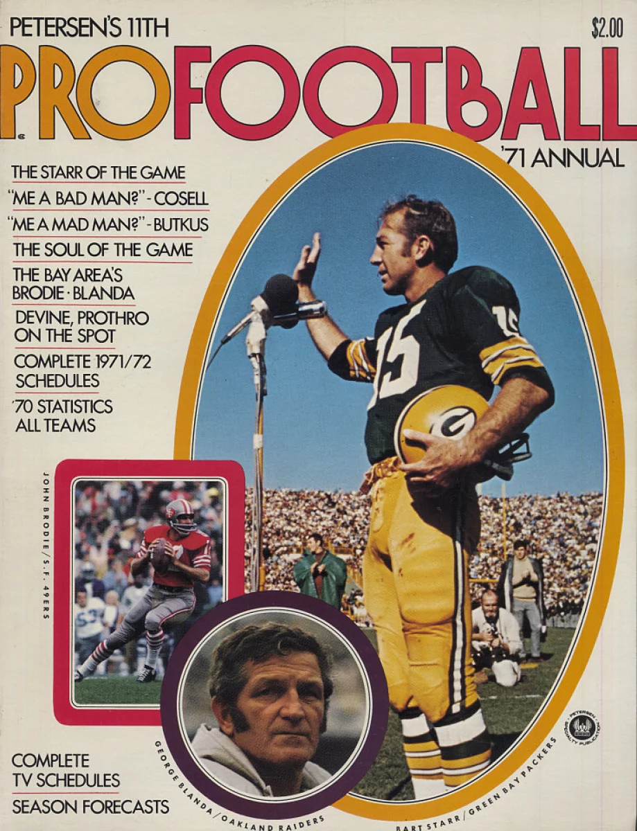 Pro Football Sports Stars of 1971 magazine, John Brodie