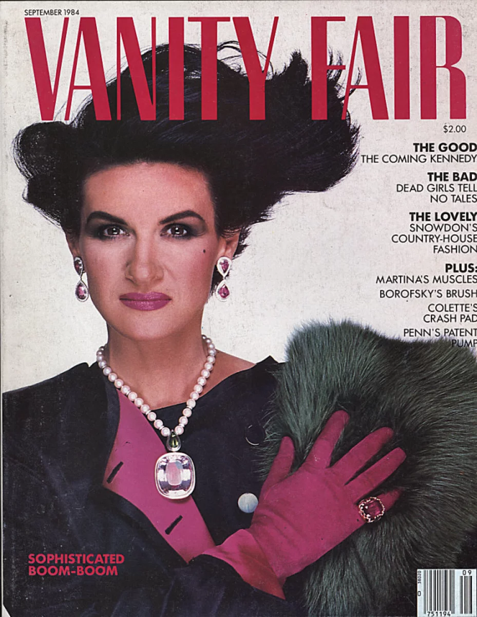 Vanity Fair September 1984 at Wolfgang's