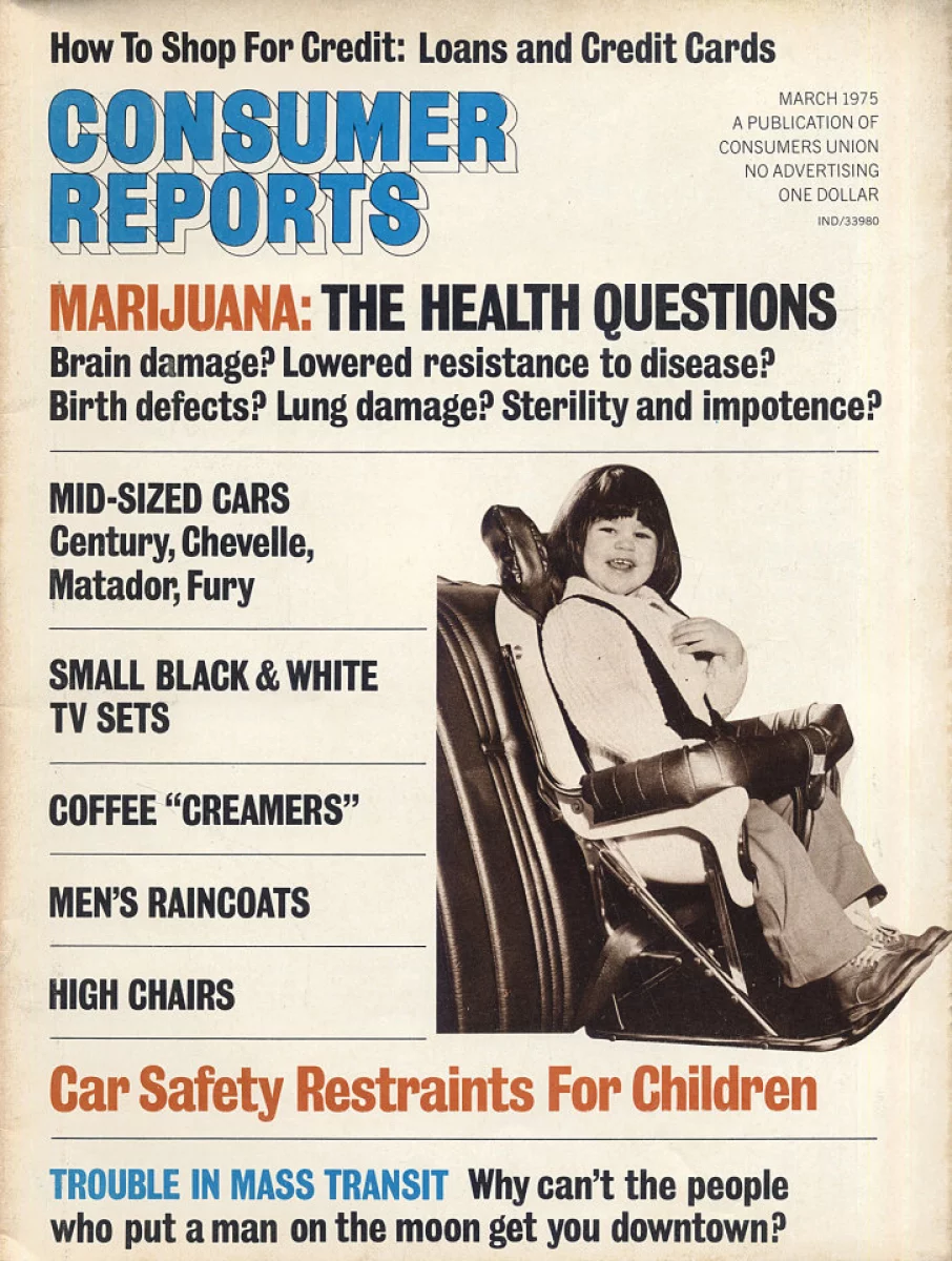 Consumer Reports March 1975 at Wolfgang's