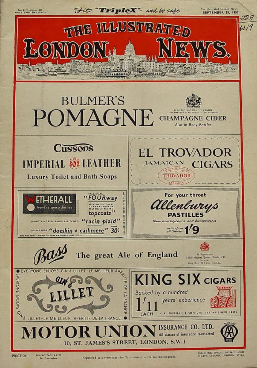 The Illustrated London News | September 15, 1956 at Wolfgang's