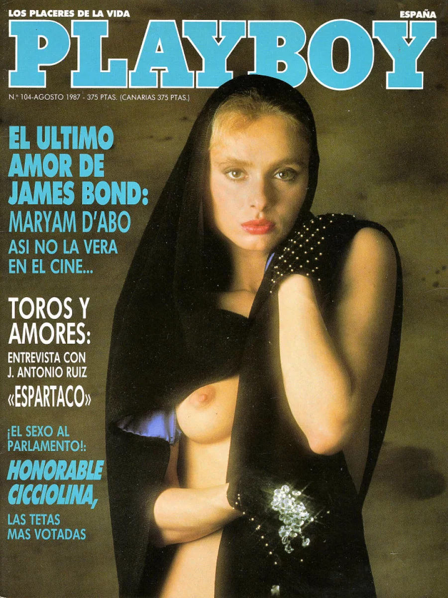 Playboy cover august 1987