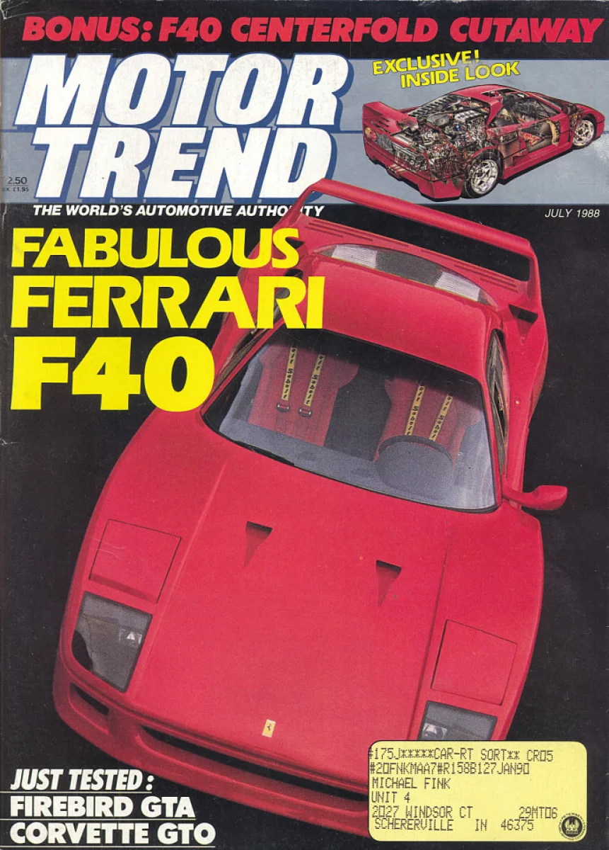 Motor Trend | July 1988 at Wolfgang's