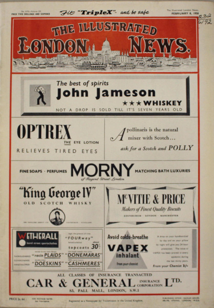 The Illustrated London News | February 8, 1958 at Wolfgang's