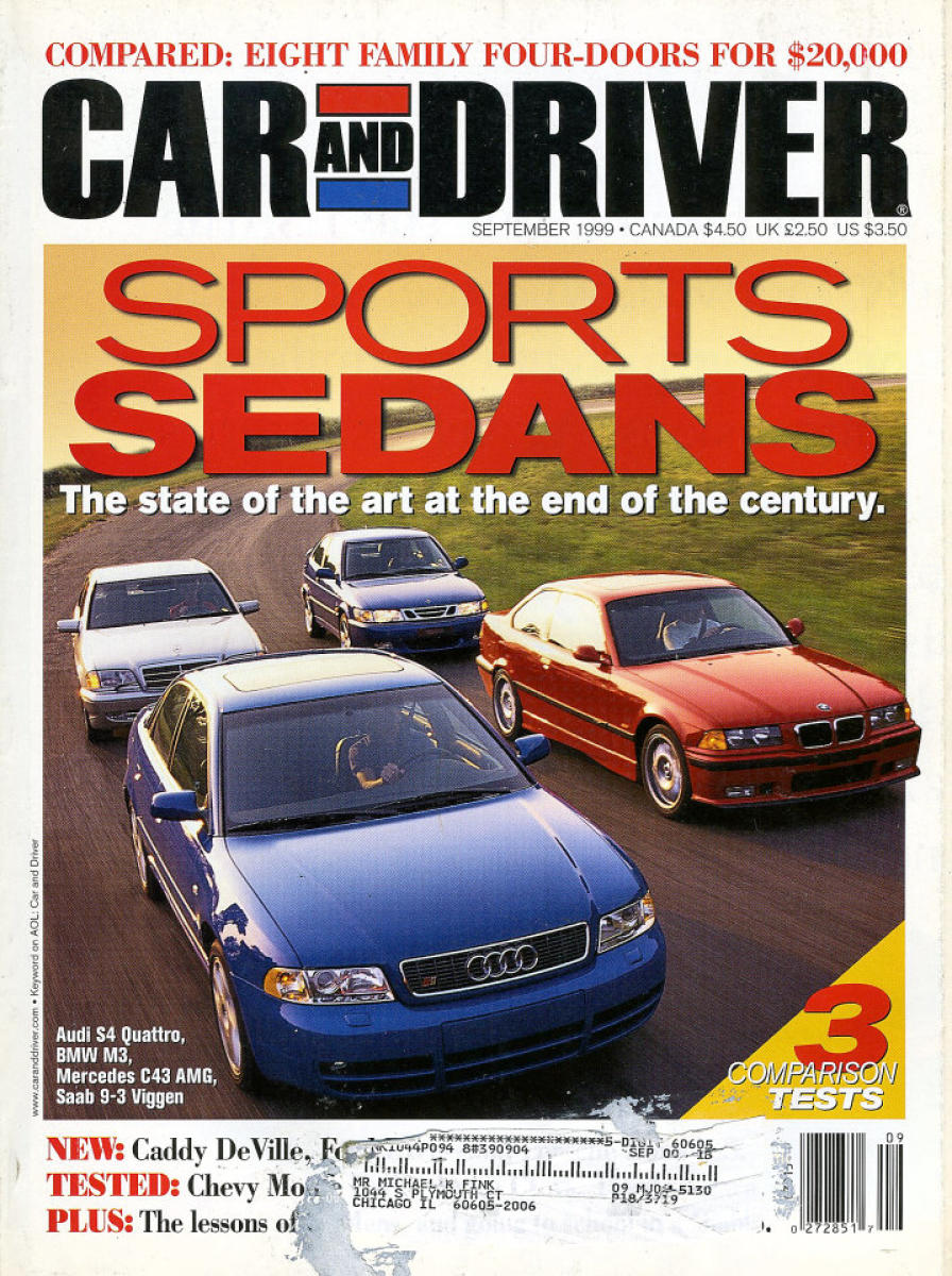 Car and Driver September 1999 at Wolfgang's