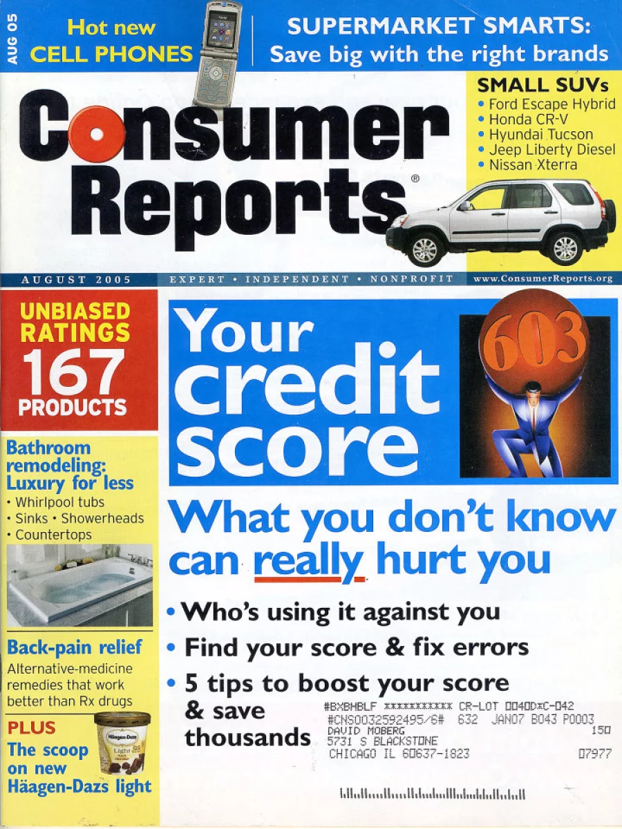 Consumer Reports August 2005 At Wolfgang S
