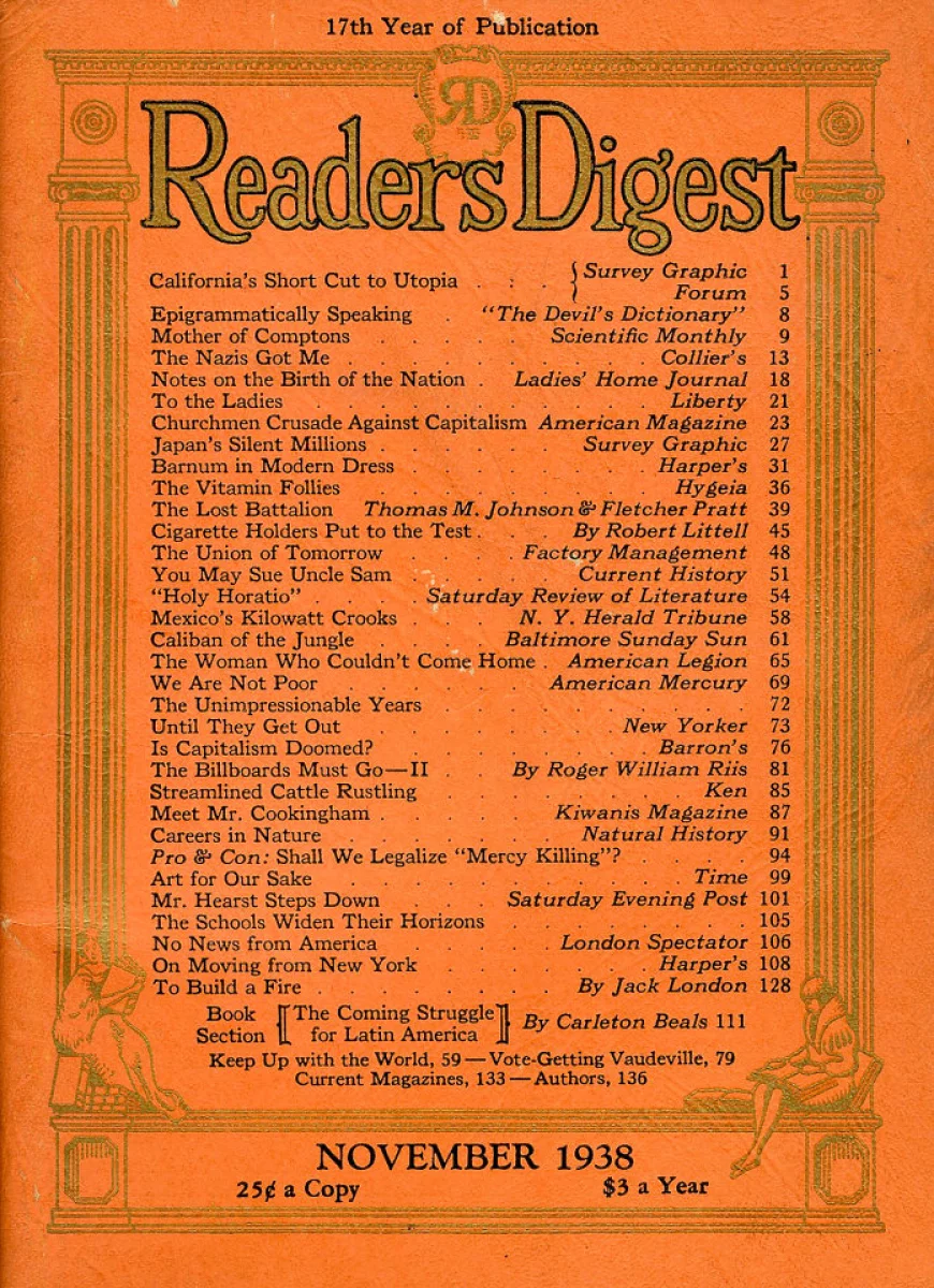 Readers Digest - August 1939 Volume 35 Number 208 GC