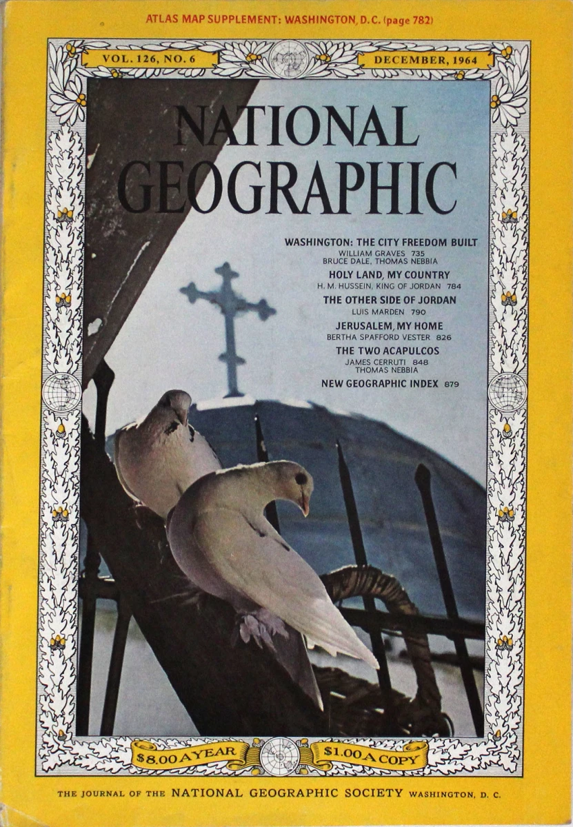 National Geographic Magazine December 1964 Washington The City Freedom No Map 