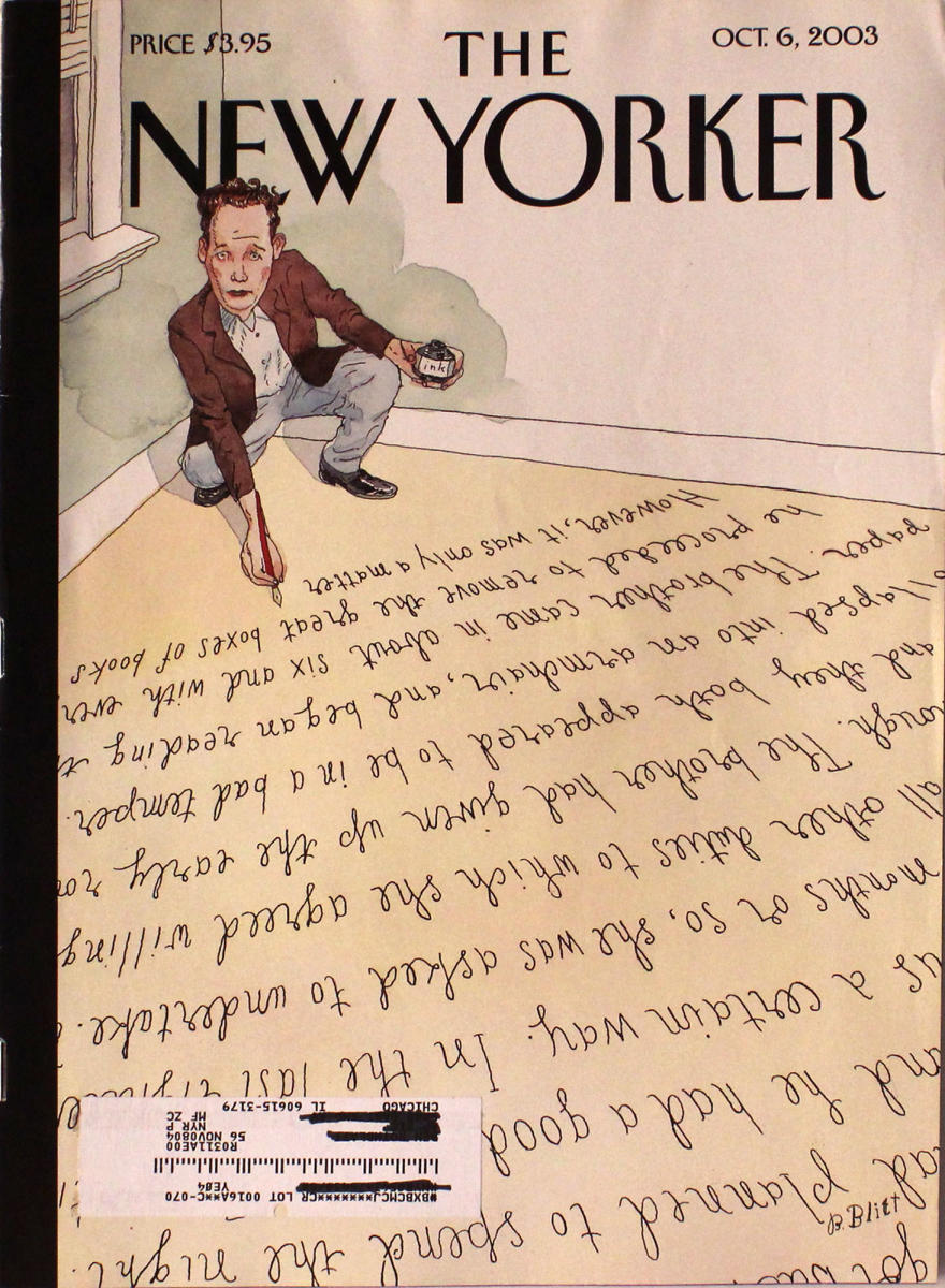 The New Yorker | October 6, 2003 at Wolfgang's