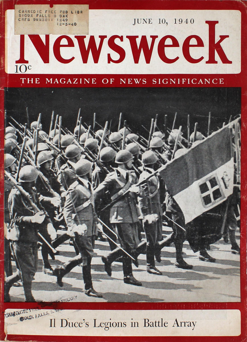 Newsweek | June 10, 1940 at Wolfgang's