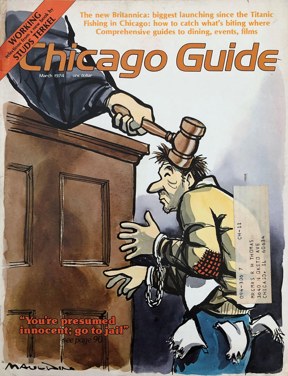 Chicago Guide March 1974 at Wolfgang's